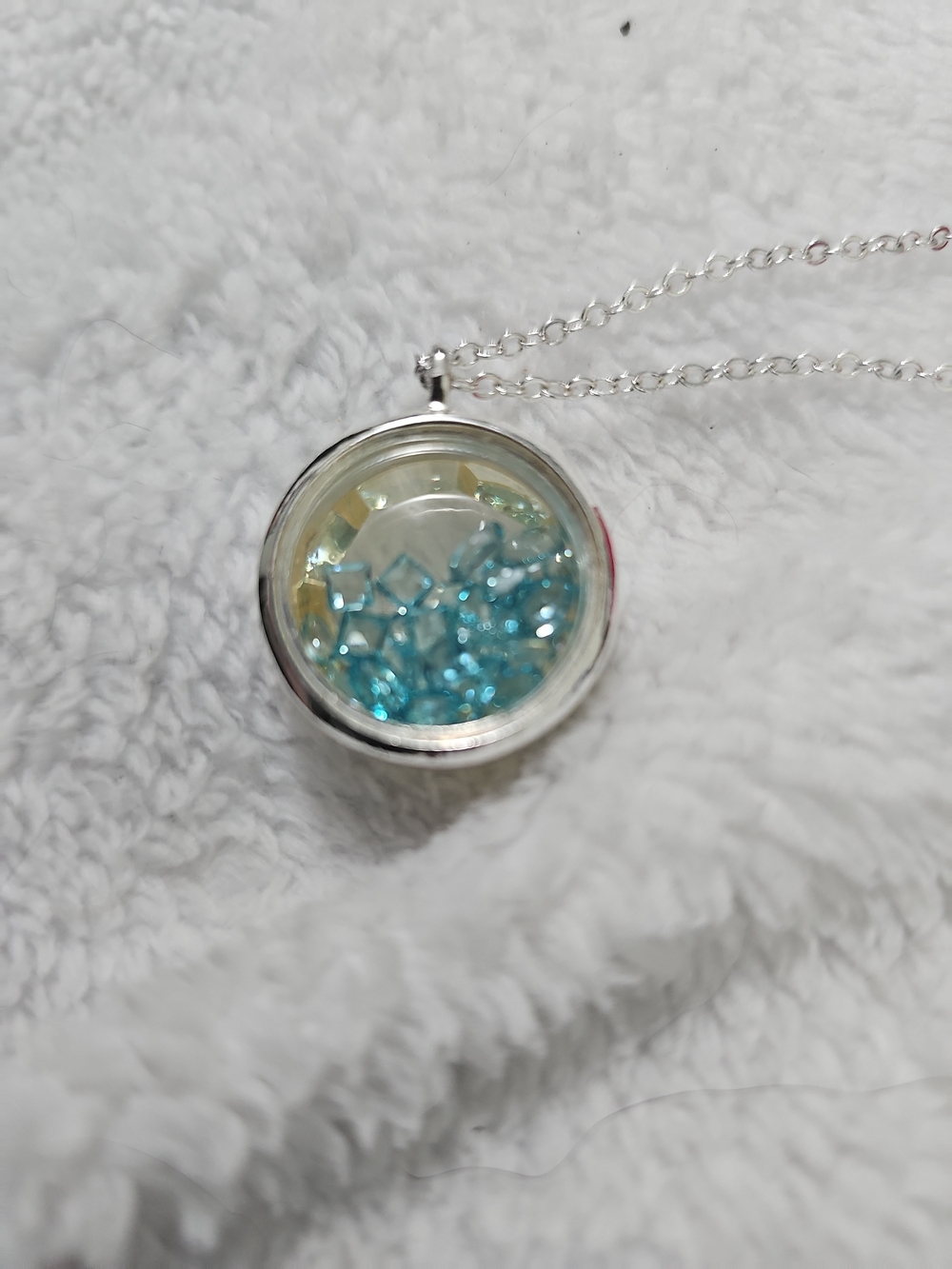 Studio 1886 March Birthstone Shaky Necklace & Stud Earring Set NIB - Picture 4 of 7